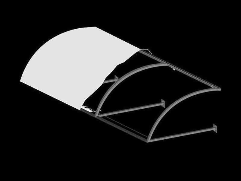 Convex Awning With Open Ends