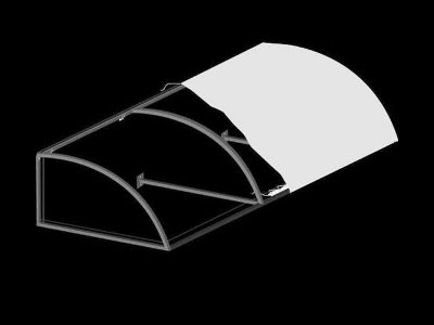 Convex Awning With Truss
